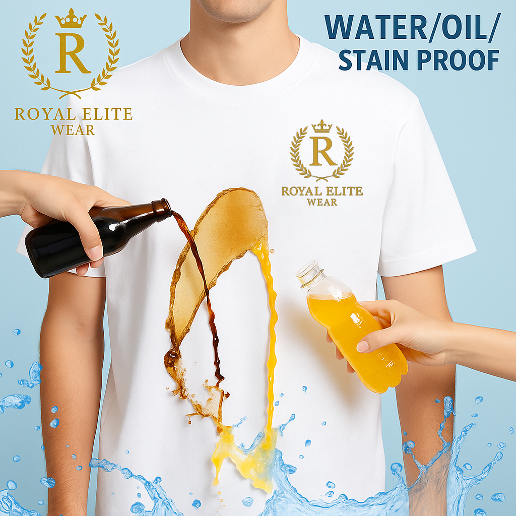 Camiseta resistente al agua, al aceite y a las manchas