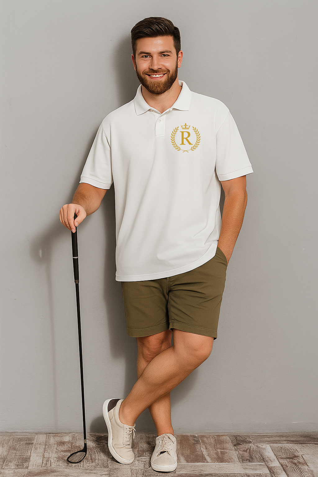 Oversized Drop-Shoulder Polo